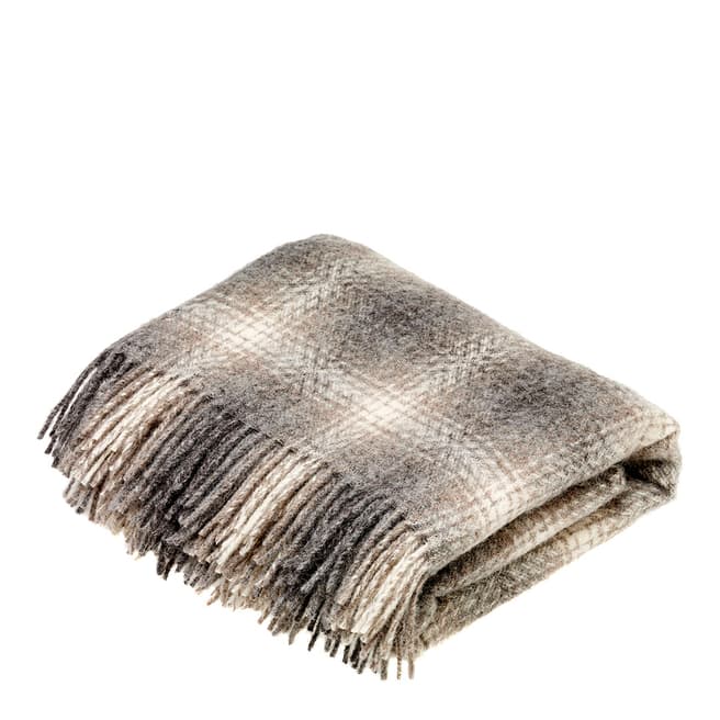 Bronte by Moon Brown Ombre Wool Throw 135x195cm