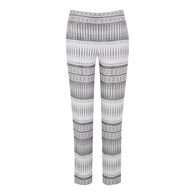 Amanda Wakeley White/Multi Tapis Jacquard Trousers 