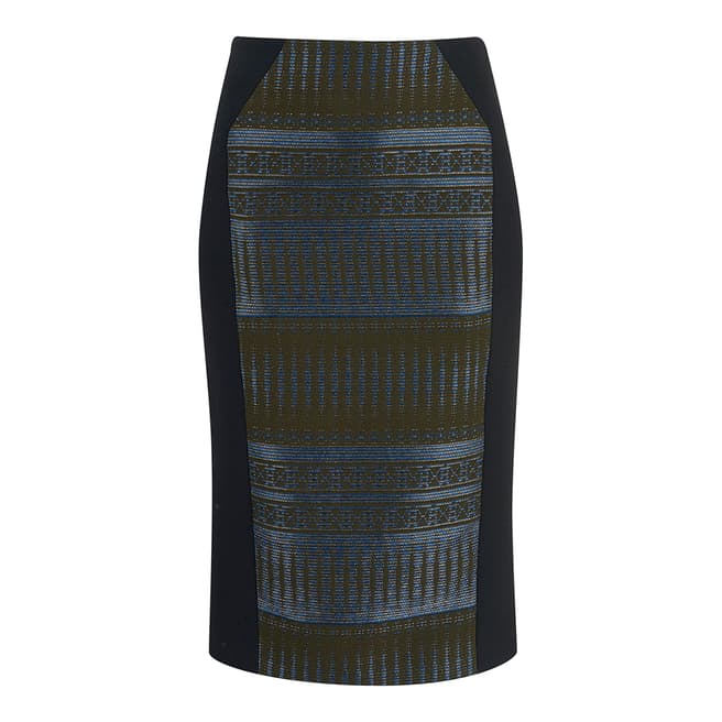 Amanda Wakeley Midnight/Multi Tapis Jacquard Skirt
