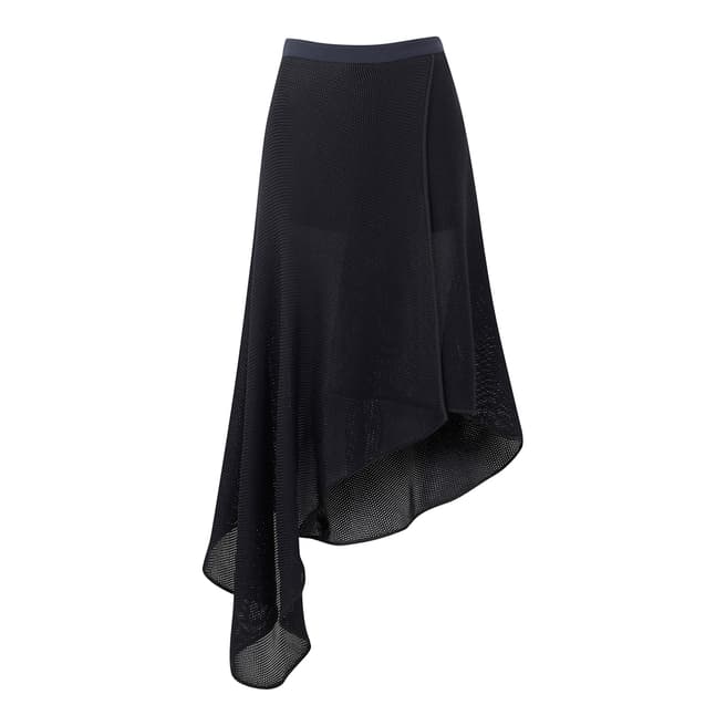 Amanda Wakeley Midnight Wrap Mesh Skirt