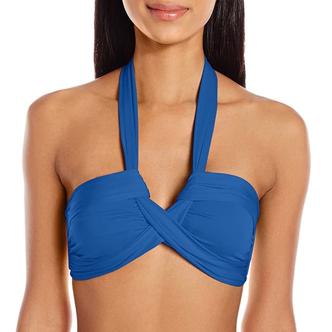 Seafolly Blue Ray Bandeau Bikini Top