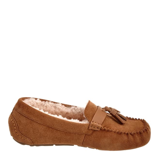 Australia Luxe Collective Chestnut Suede Patrese Slippers