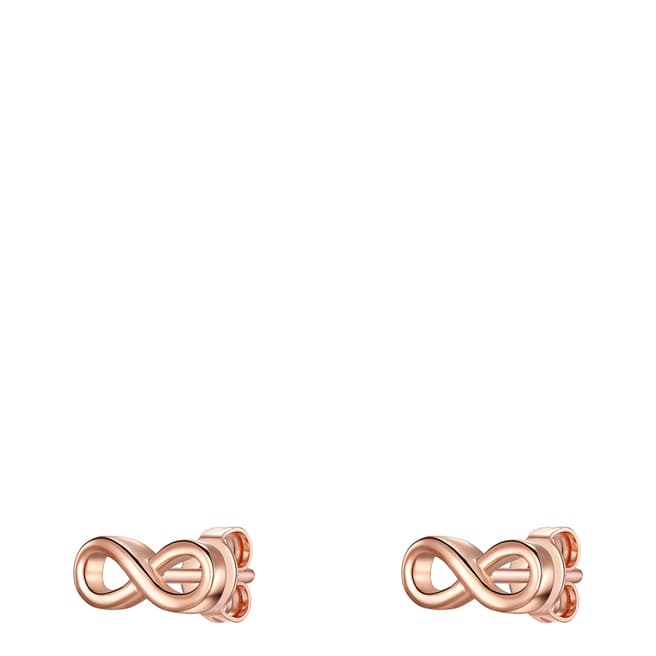 Carat 1934 Rose Gold Infinity Earrings