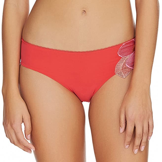 Wacoal Coral Red Hibiscus Fascination Brief