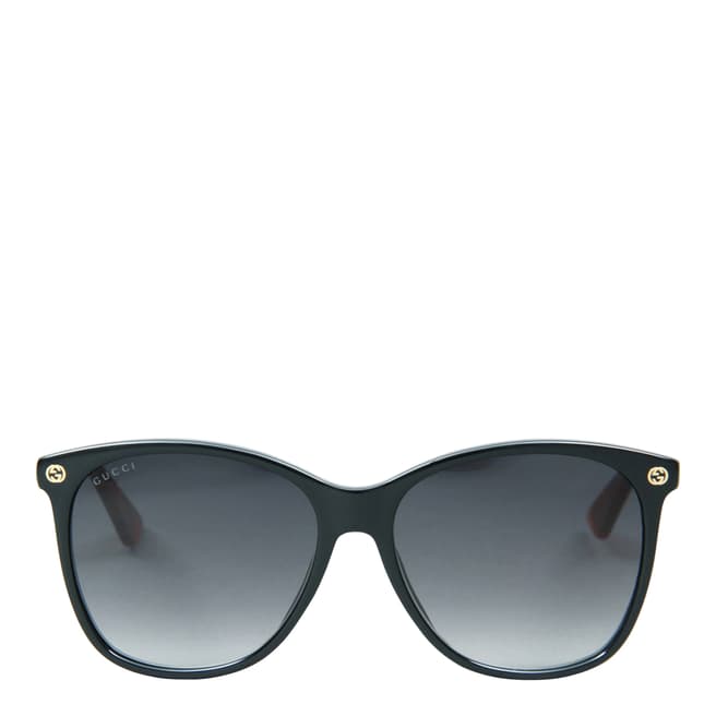 Gucci Women's Black/Brown Sunglasses 58mm