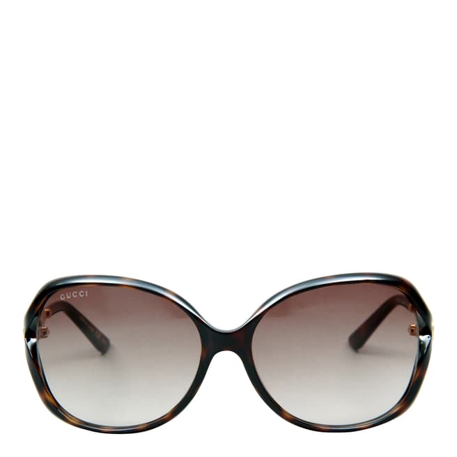 Gucci Womens Havana/Brown Sunglasses 60mm