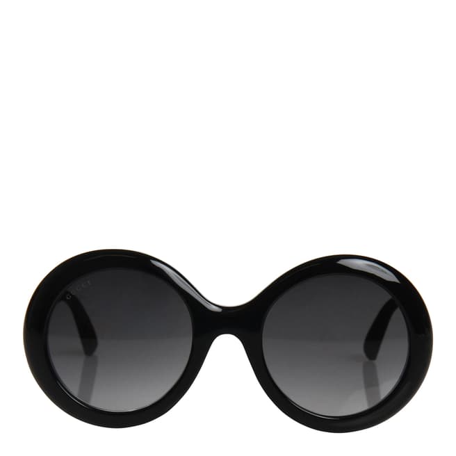 Gucci Women's Black Glitter/Grey Sunglasses 53mm