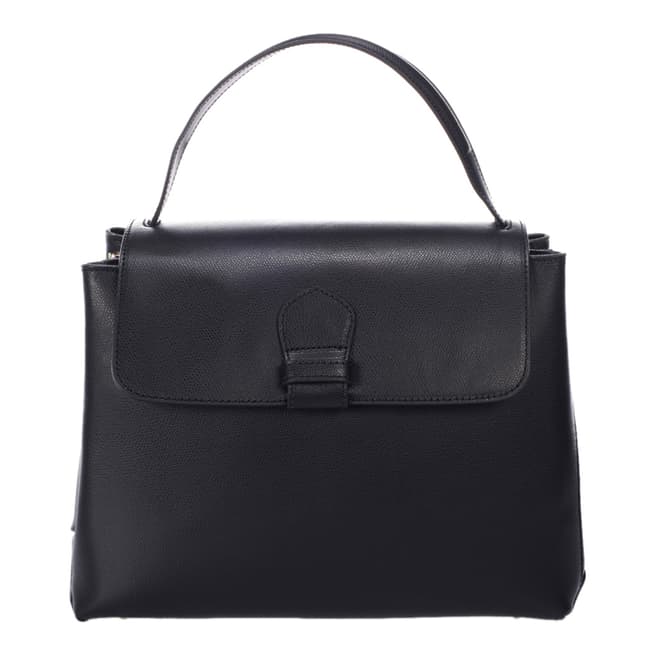 Massimo Castelli Black Leather Handbag