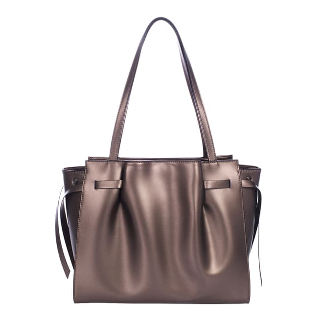 Lisa Minardi Champagne Leather Handbag