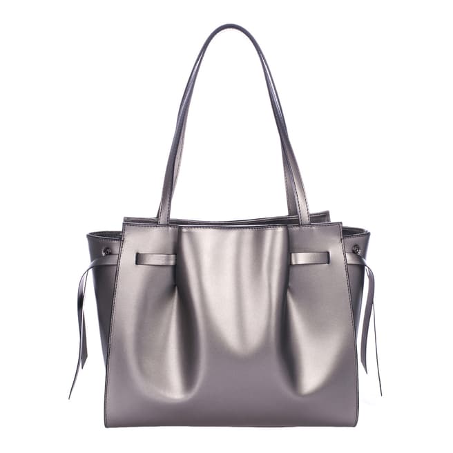 Lisa Minardi Silver Leather Handbag