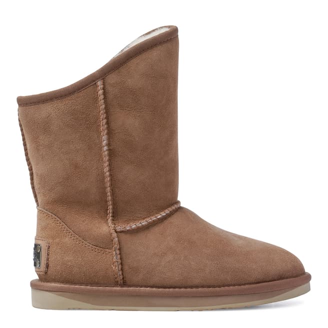 Australia Luxe Collective Chestnut Sheepskin Cosy Short Mid Low Boots