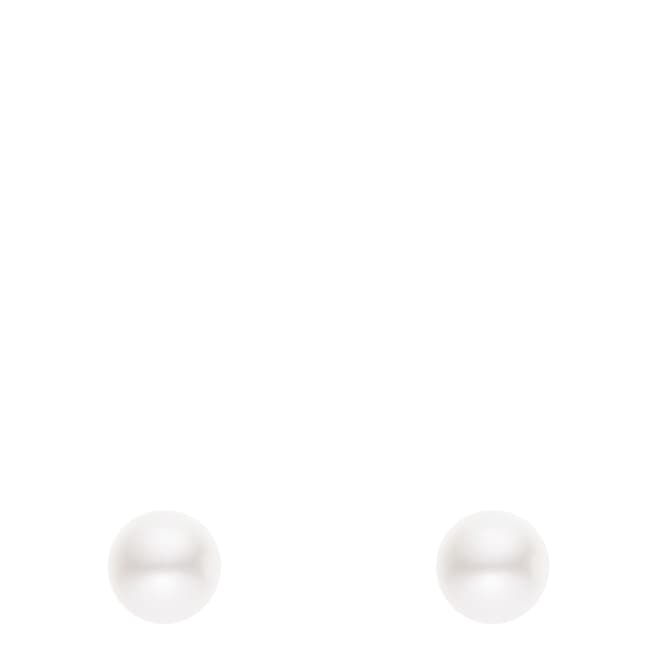 Atelier Pearls Natural White Silver Pearl Earrings