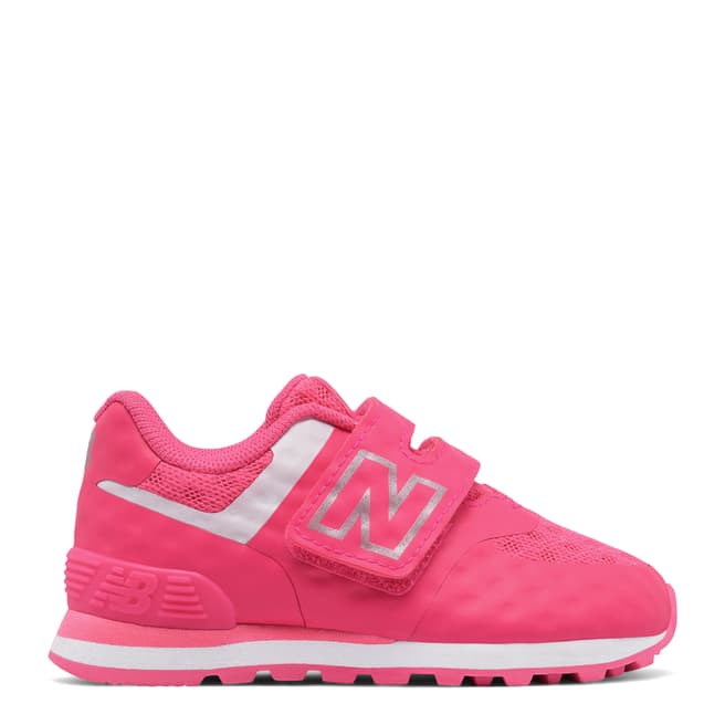New Balance Infant Pink Hook and Loop Shoe