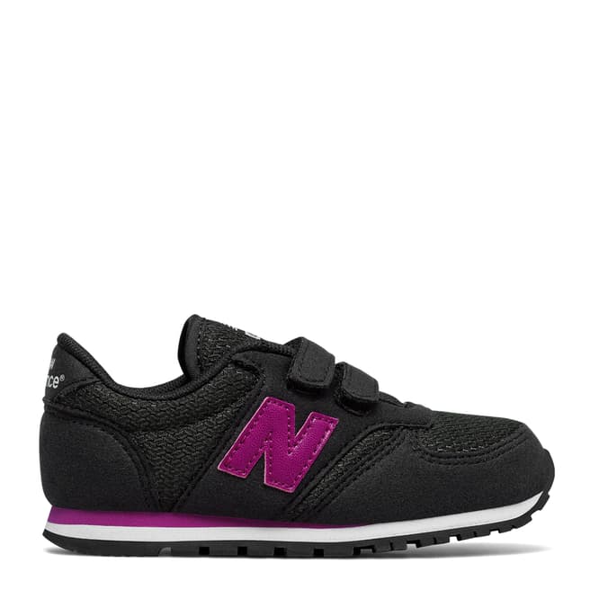New Balance Infant Black/Purple Sneakers 