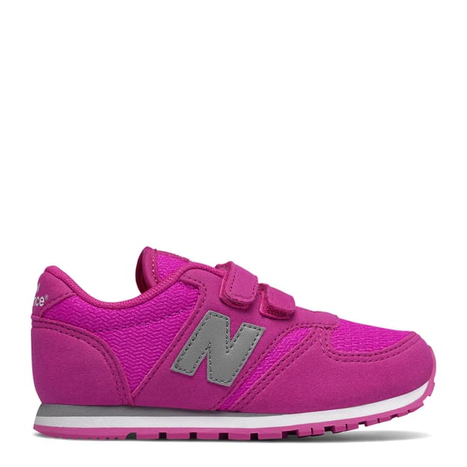 New Balance Infant Pink Hook and Loop Sneakers 