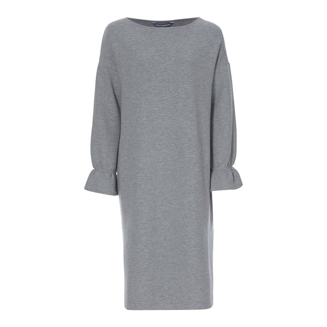 French Connection Grey Ellen Textured Long Sleeve Dress