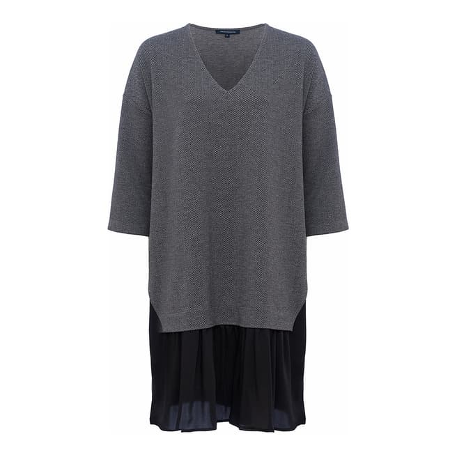 French Connection Grey Estella Jersey Tunic Dress