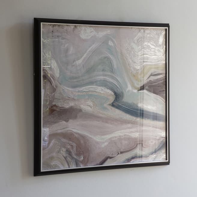 Gallery Living Crystal Fluid Abstract 79x79cm Framed Art