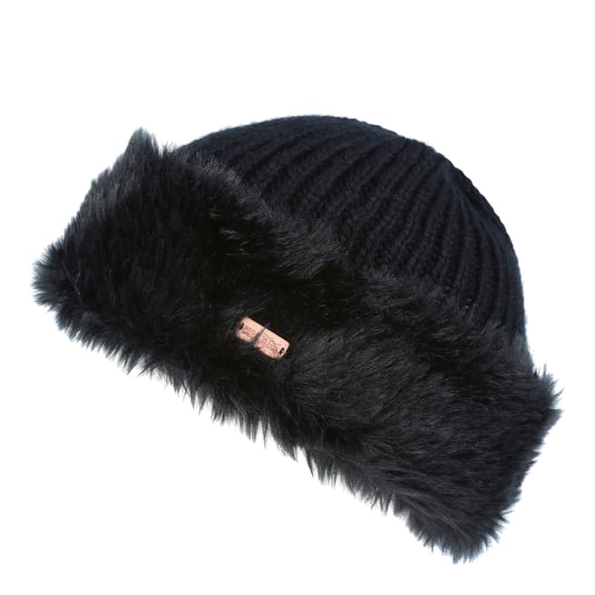 Regatta Women's Black Faux Fur Ludz Hat