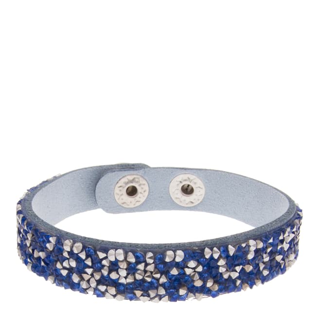 MUSAVENTURA Silver And Blue Crystal Bracelet