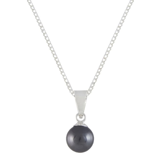 MUSAVENTURA Silver Black Pearl Necklace