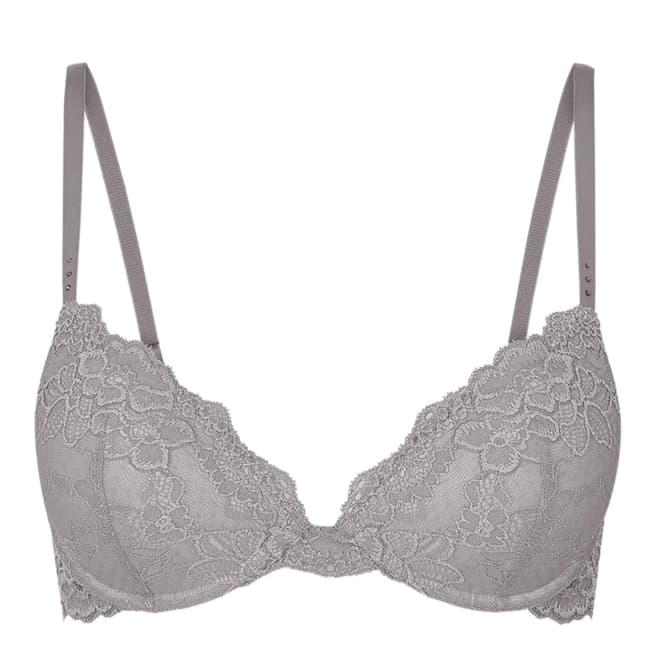 Pleasure State My Fit Silver My Fit FMO Lace Push Up Plunge Bra