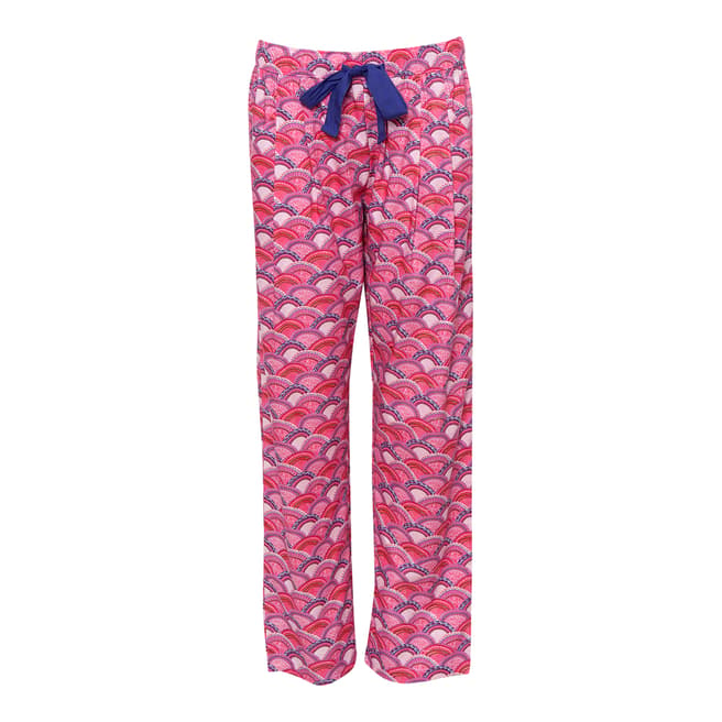 Cyberjammies Pink Connie Woven Fan Print Pyjama Pant