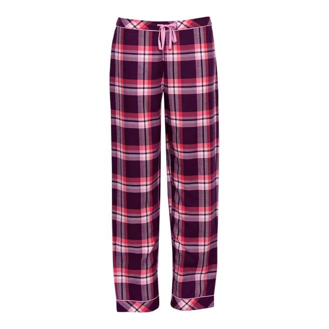 Cyberjammies Pink Anna Woven Check Pyjama Pant