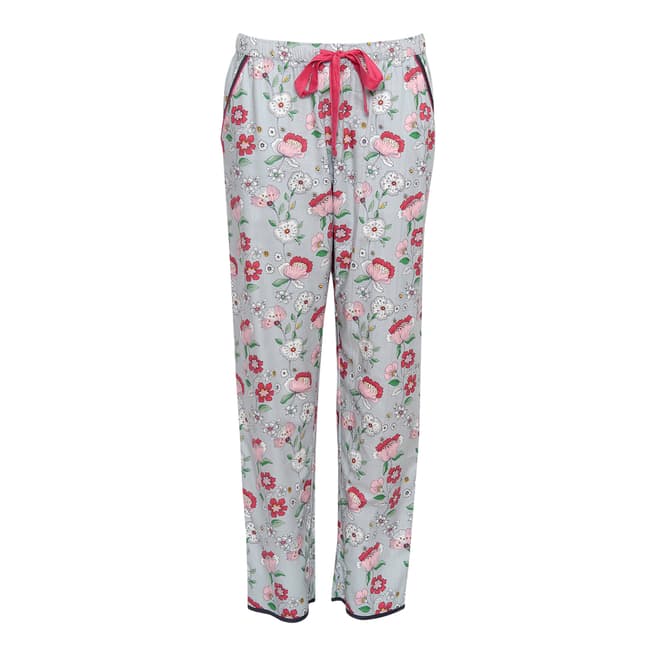Cyberjammies Grey Faye Woven Floral Print Pyjama Pant