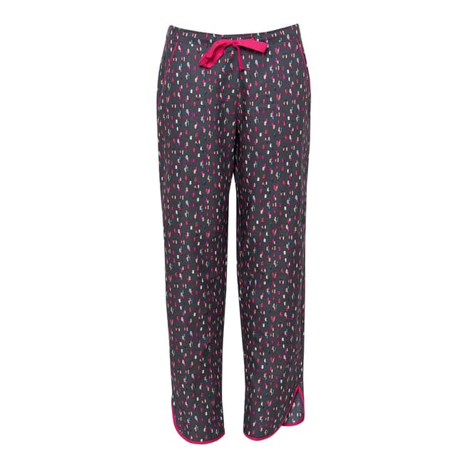 Cyberjammies Grey Bella Woven Grey Spot Print Pyjama Pant