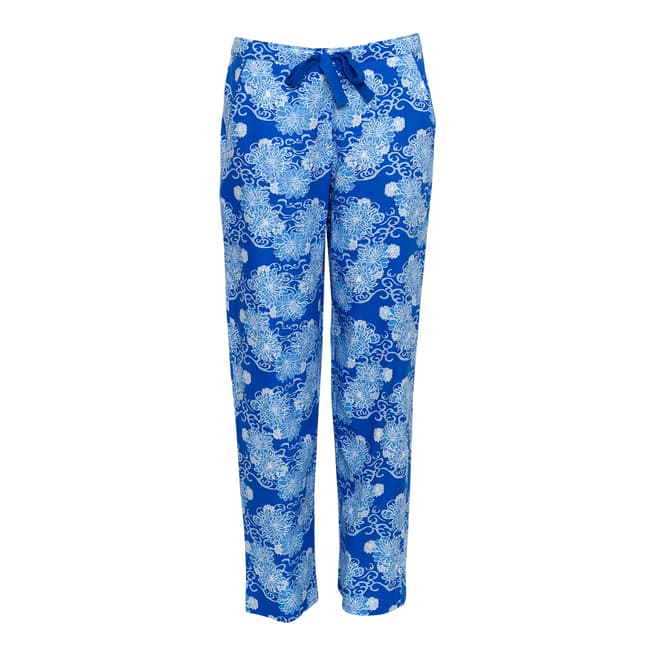 Cyberjammies Blue Maya Woven Floral Print Pyjama Pant