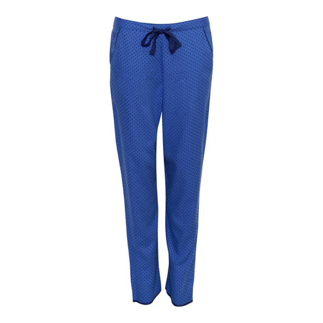 Cyberjammies Blue Sadie Woven Brushed Spot Print Pyjama Pant 