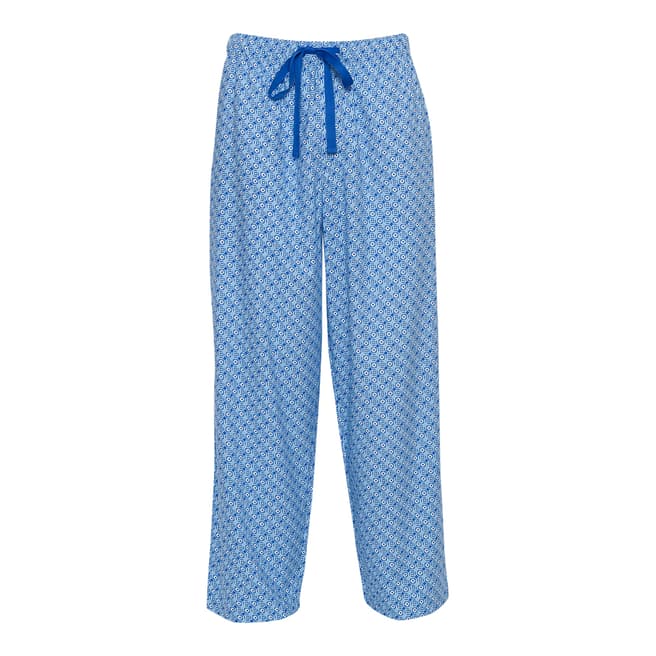 Cyberjammies Blue Sydney Woven Tile Print Pyjama Trousers