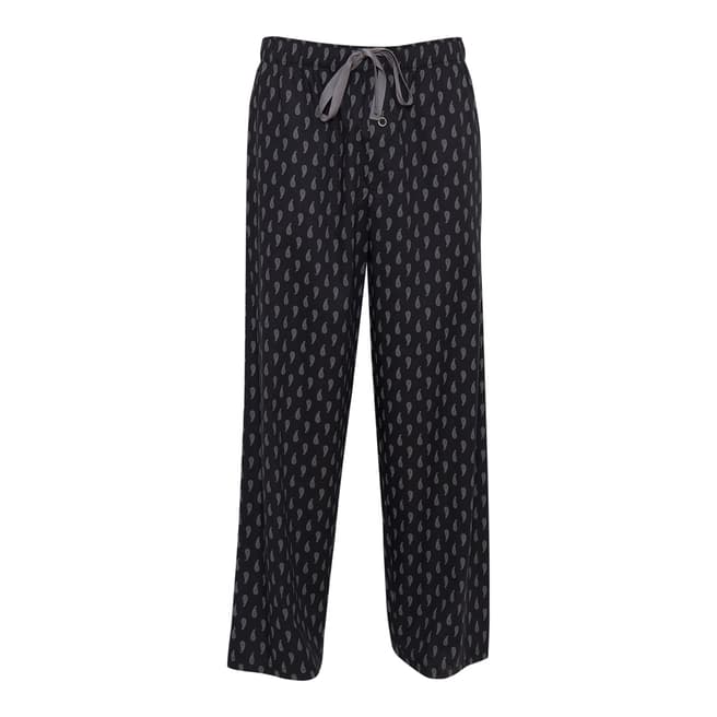 Cyberjammies Black Max Woven Paisley Print Pyjama Trousers