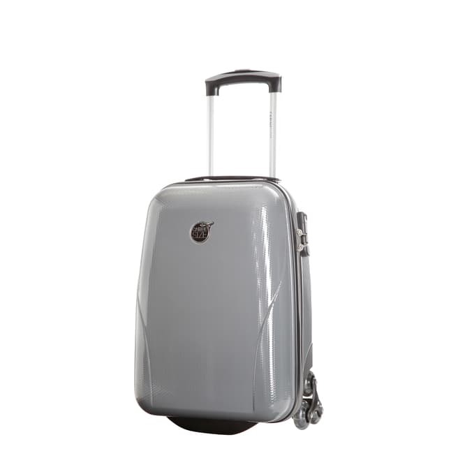 Cabine Size Grey 4 Wheel Kooper Suitcase 45 cm