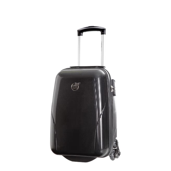 Cabine Size Black 4 Wheel Kooper Suitcase 45 cm