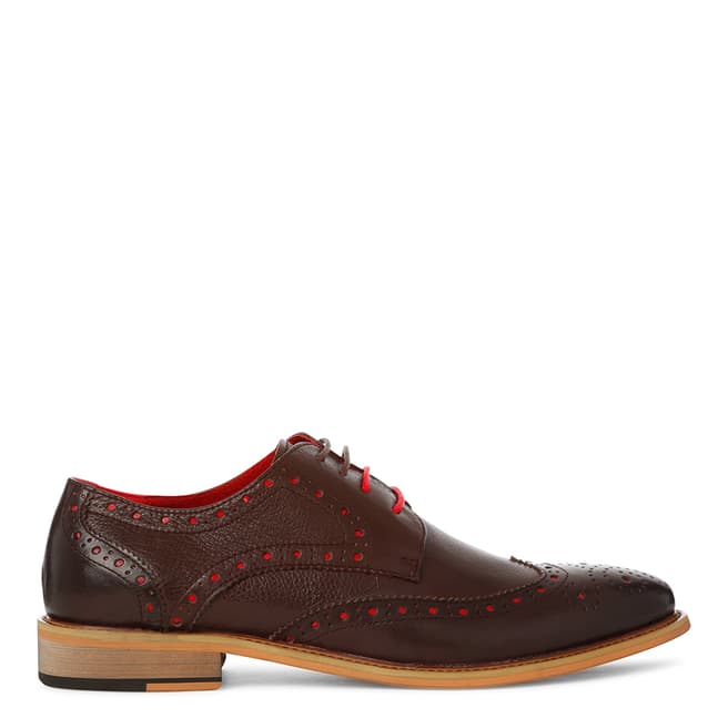 Justin Reece Brown/Red Leather Edward Brogues