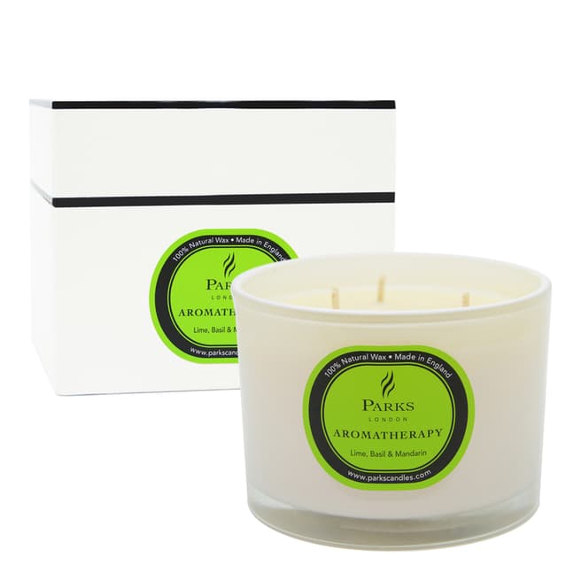 Parks London Lime/Basil And Mandarin Three Wick Aromatherapy Candle