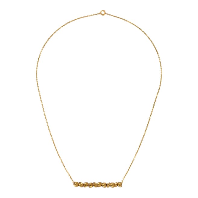 Chloe Collection by Liv Oliver Gold Faceted Geometric Necklace