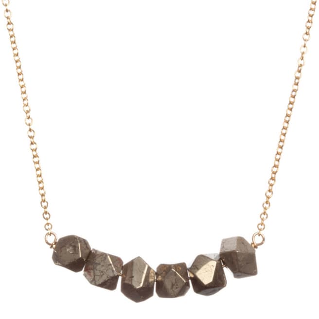 Chloe Collection by Liv Oliver Gold Geometric Rockstar Necklace