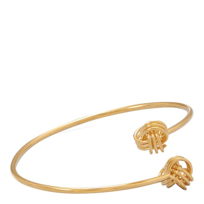 Chloe Collection by Liv Oliver Gold Double Love Knot Bangle