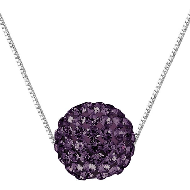 Wish List Silver/Purple Crystal Necklace