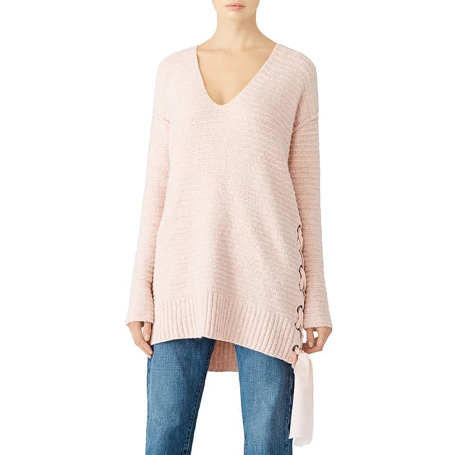 Free People Rose Heart It Laces Oversized Jumper
