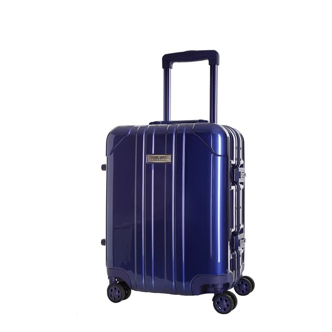 Platinium Blue Spinner Keihley Cabin Suitcase 46cm