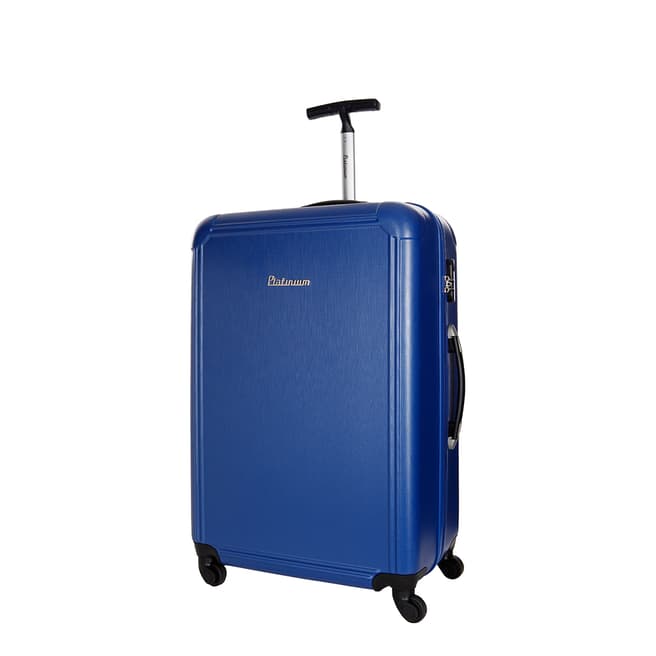 Platinium Blue Spinner Rhondda Cabin Suitcase 50cm