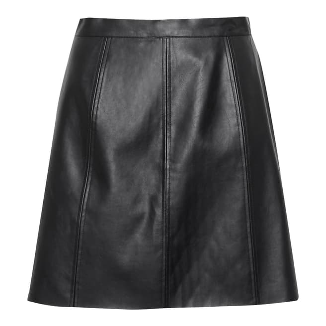 Great Plains Black Matilda Pleather Mini Skirt
