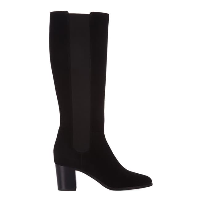 Hobbs London Black Suede Lillie Long Boots