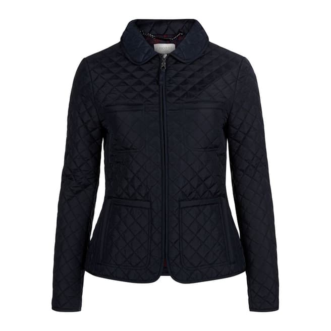Hobbs London Navy Quilted Kory Jacket