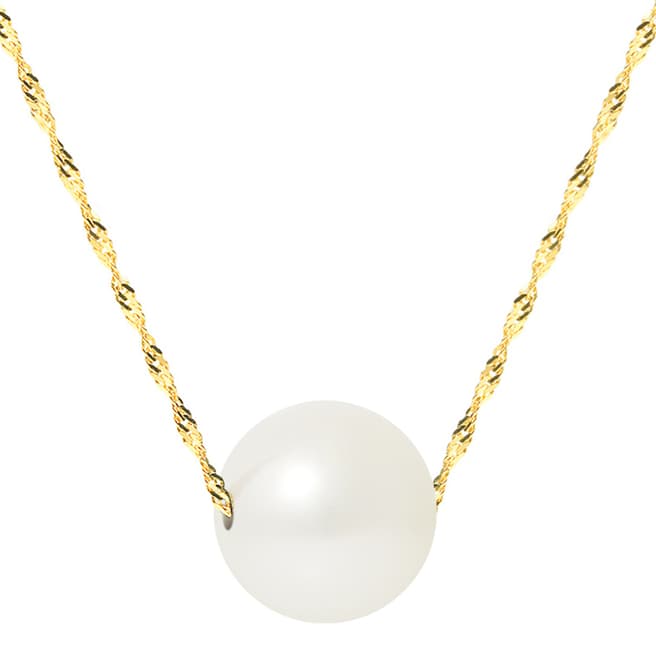 Just Pearl White/Yellow Gold Pearl Necklace