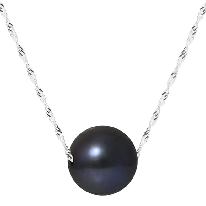Just Pearl Black/ White Gold Pearl Necklace
